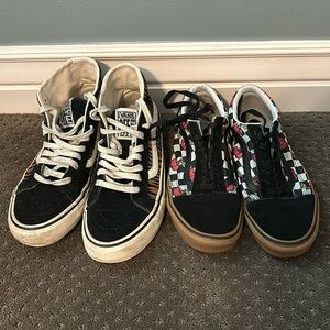 Vans, Women Size 7.5, well worn but still in good condition,